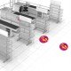 Corona Covid19 Abstand einhalten, Aufkleber mit individuellen Farben Abstand halten Fussbodenaufkleber, versicherungszertifiziert von SALEAUFKLEBER.com
