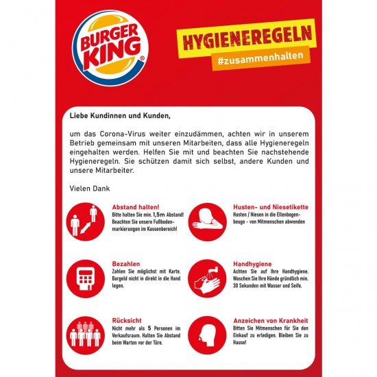 Hygiene Regeln - Poster/Aufkleber Hygiene Regeln - Poster/Aufkleber