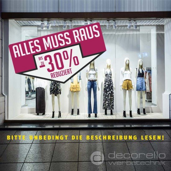 Schnäppchen aus Fehlproduktion - Alles-muss-raus mit 30% Schnäppchen aus Fehlproduktion - Alles-muss-raus mit 30%