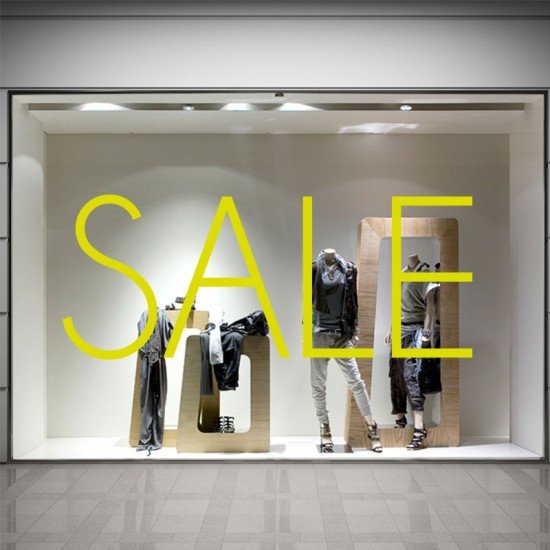 SALE Schaufensteraufkleber S010T3 SALE Schaufensteraufkleber S010T3