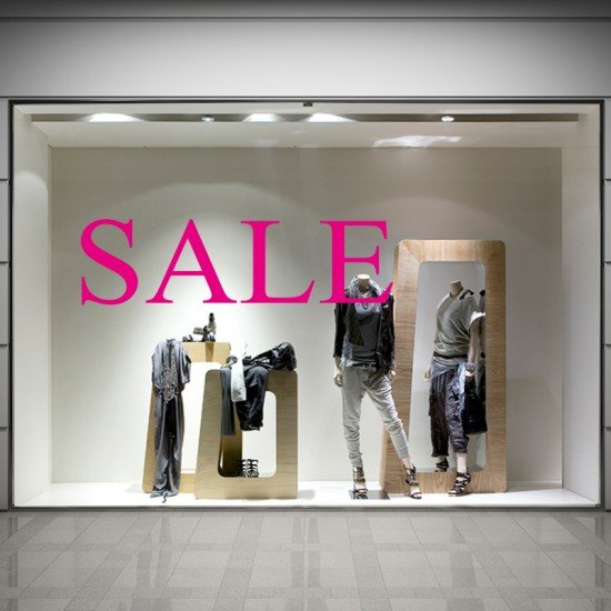 SALE Schaufensteraufkleber S001T3 SALE Schaufensteraufkleber S001T3