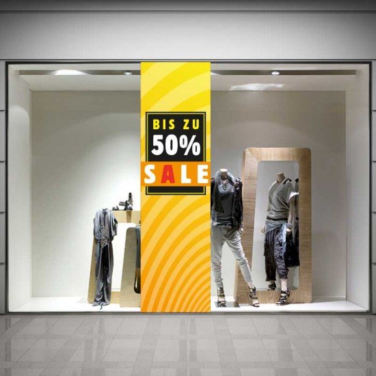 SALE-Aufkleber für Schaufenster von SALEAUFKLEBER.COM SALE Skyscraper - Aufkleber oder Plakat für Schaufenster