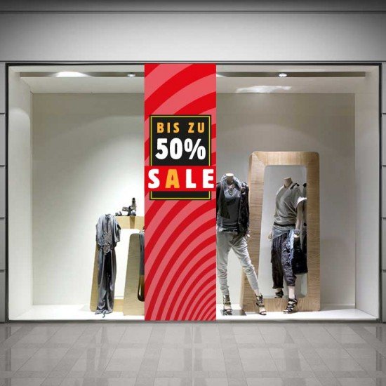 SALE-Aufkleber für Schaufenster von SALEAUFKLEBER.COM SALE Skyscraper - Aufkleber oder Plakat für Schaufenster