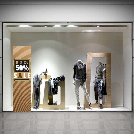 SALE-Aufkleber für Schaufenster von SALEAUFKLEBER.COM SALE Skyscraper - Aufkleber oder Plakat für Schaufenster