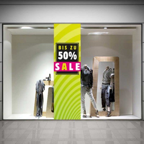 SALE-Aufkleber für Schaufenster von SALEAUFKLEBER.COM SALE Skyscraper - Aufkleber oder Plakat für Schaufenster