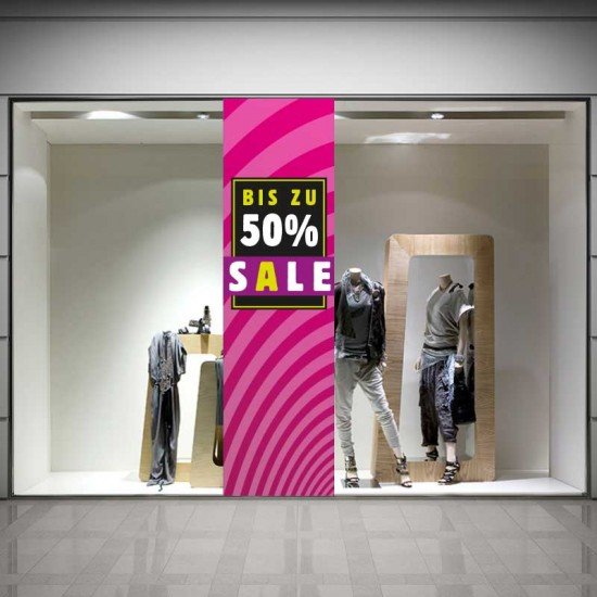 SALE-Aufkleber für Schaufenster von SALEAUFKLEBER.COM SALE Skyscraper - Aufkleber oder Plakat für Schaufenster