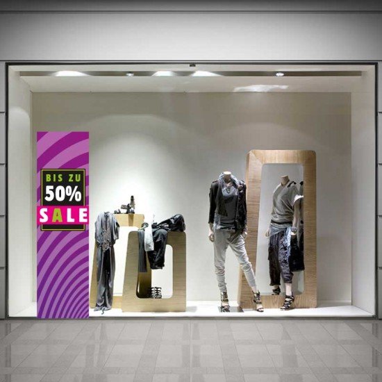 SALE-Aufkleber für Schaufenster von SALEAUFKLEBER.COM SALE Skyscraper - Aufkleber oder Plakat für Schaufenster