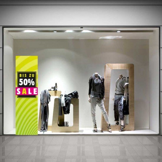 SALE-Aufkleber für Schaufenster von SALEAUFKLEBER.COM SALE Skyscraper - Aufkleber oder Plakat für Schaufenster