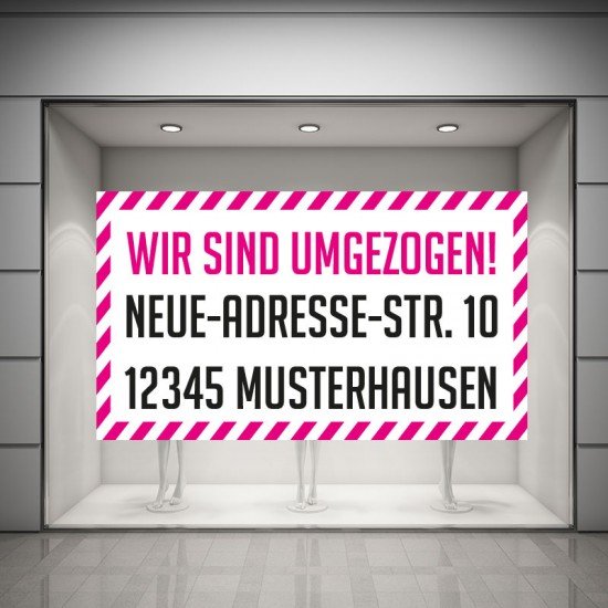 Aufkleber für Umzug Wir sind umgezogen - Aufkleber