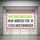 Aufkleber für Umzug Wir sind umgezogen - Aufkleber